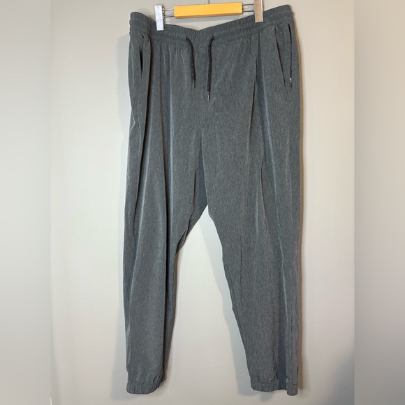 Old Navy Men's size XL Charcoal track pant Joggers, stretchy waist, pockets - Picture 2 of 7